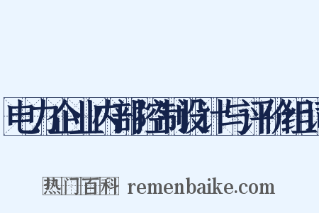 电力企业内部控制设计与评价组词是什么意思的图片